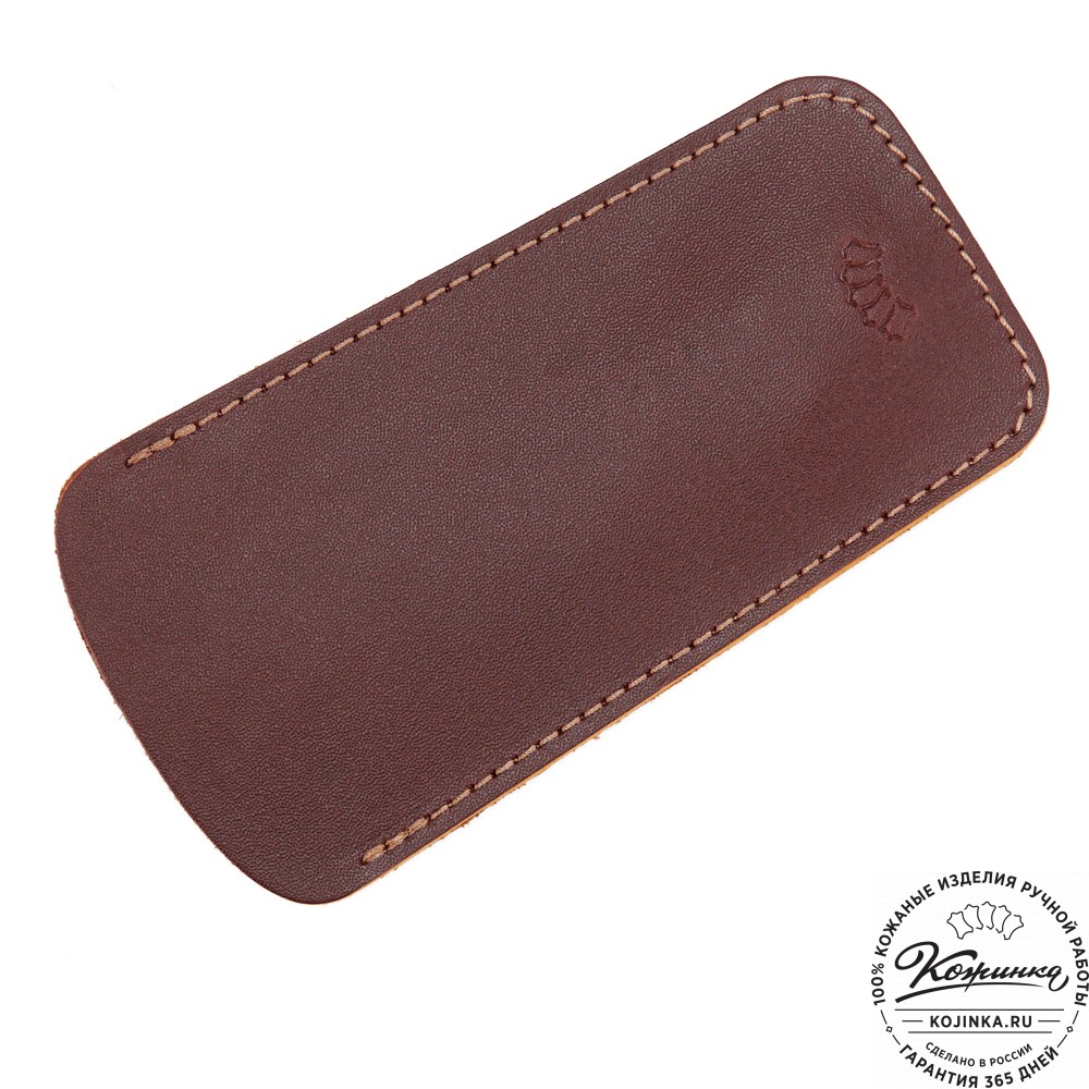 Кожаная ключница "Дерби" (бордово-коричневая)